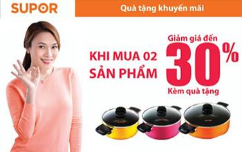 Independence week promotion with many exciting gifts worth up to 1,500,000 VND form 3 brands ASIAvina, SUPOR and TEFAL